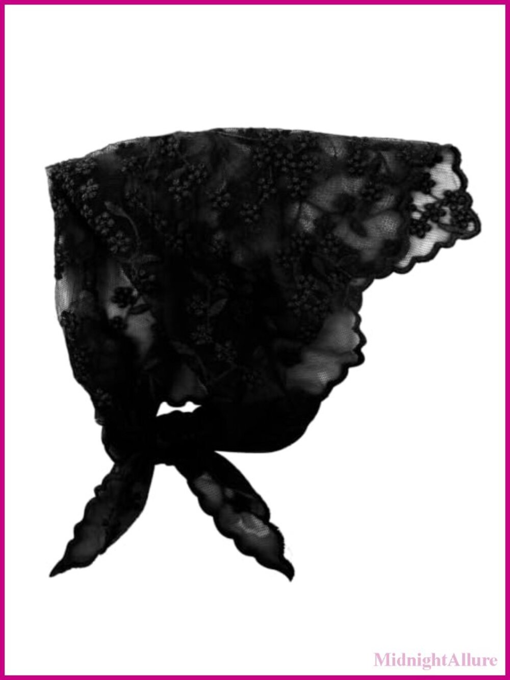 Women's Lace Triangle Head Scarf Adjustable Tie Headband